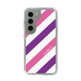 スリムプロテクションケース［ Big Stripe - Purple × Pink ］