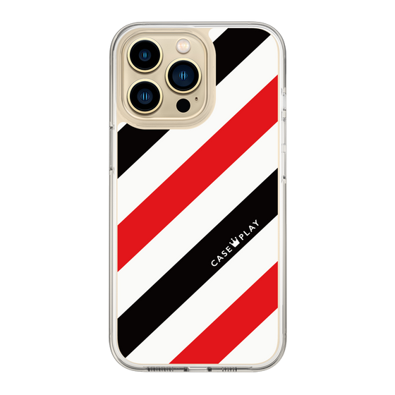 スリムプロテクションケース［ Big Stripe - Red × Black ］