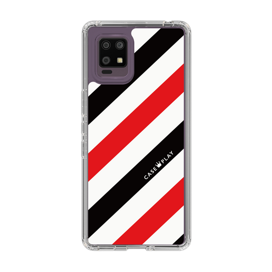 スリムプロテクションケース［ Big Stripe - Red × Black ］