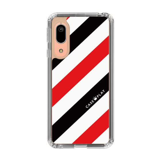 スリムプロテクションケース［ Big Stripe - Red × Black ］