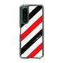 スリムプロテクションケース［ Big Stripe - Red × Black ］
