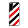 スリムプロテクションケース［ Big Stripe - Red × Black ］