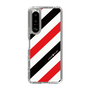 スリムプロテクションケース［ Big Stripe - Red × Black ］