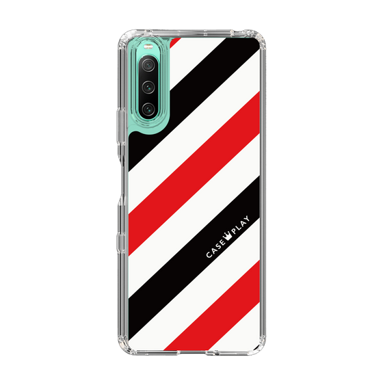 スリムプロテクションケース［ Big Stripe - Red × Black ］