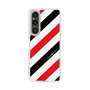 スリムプロテクションケース［ Big Stripe - Red × Black ］
