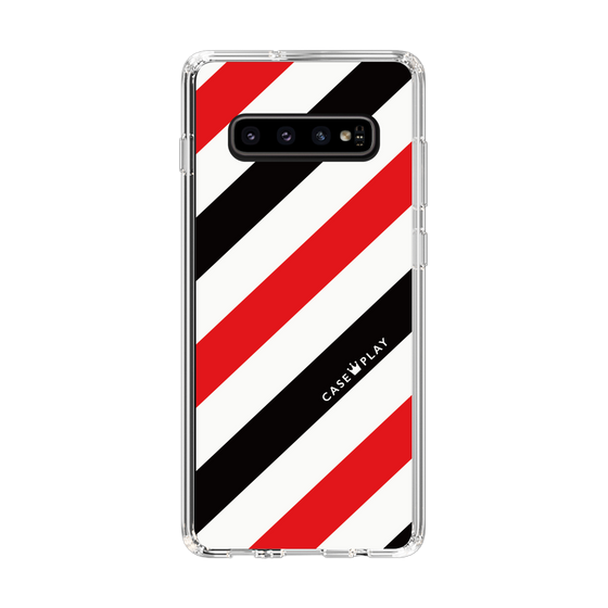 スリムプロテクションケース［ Big Stripe - Red × Black ］