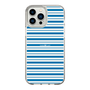 スリムプロテクションケース［ Small Border - Blue ］