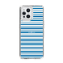 スリムプロテクションケース［ Small Border - Blue ］