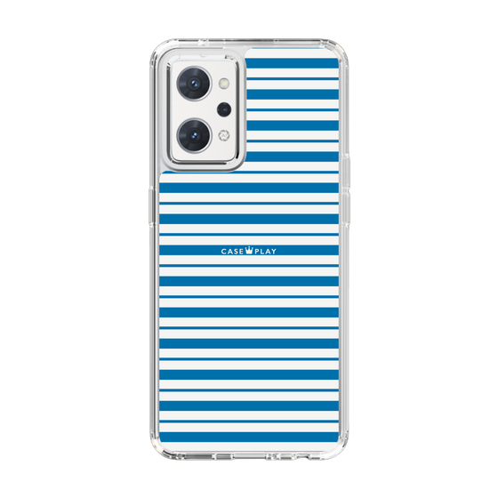 スリムプロテクションケース［ Small Border - Blue ］