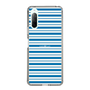 スリムプロテクションケース［ Small Border - Blue ］