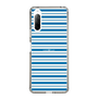 スリムプロテクションケース［ Small Border - Blue ］