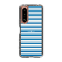 スリムプロテクションケース［ Small Border - Blue ］
