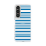 スリムプロテクションケース［ Small Border - Blue ］
