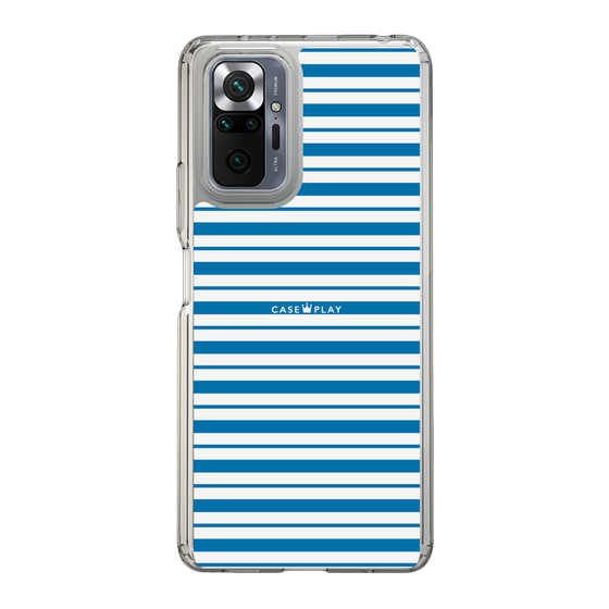 スリムプロテクションケース［ Small Border - Blue ］