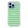 スリムプロテクションケース［ Small Border - Green ］