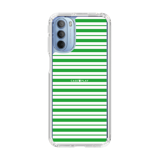 スリムプロテクションケース［ Small Border - Green ］