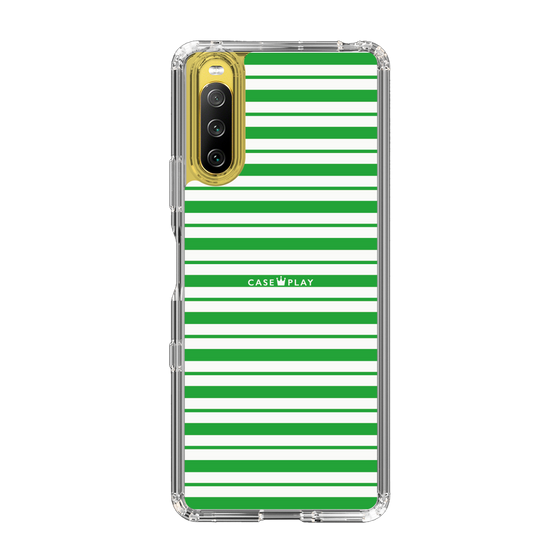 スリムプロテクションケース［ Small Border - Green ］
