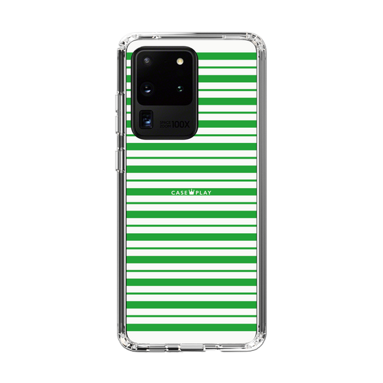 スリムプロテクションケース［ Small Border - Green ］
