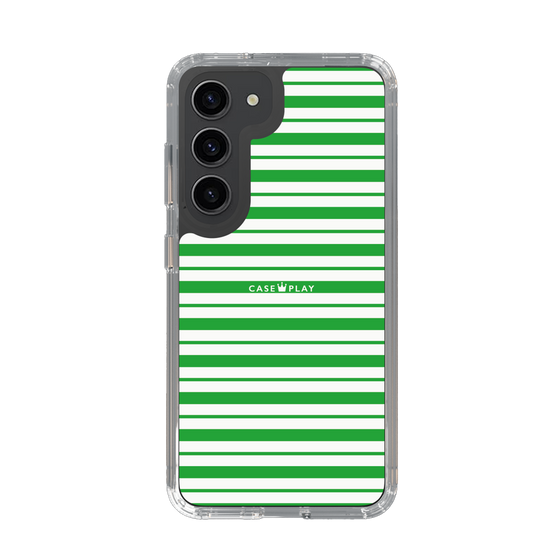 スリムプロテクションケース［ Small Border - Green ］