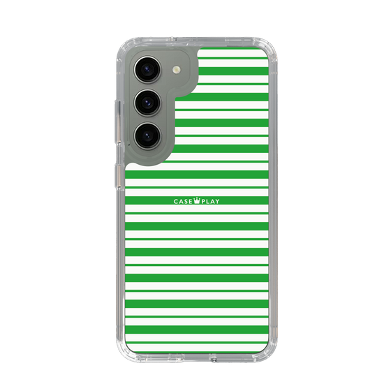 スリムプロテクションケース［ Small Border - Green ］