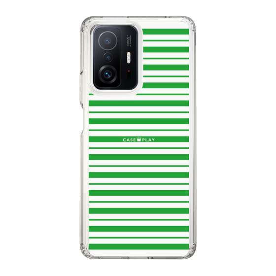スリムプロテクションケース［ Small Border - Green ］