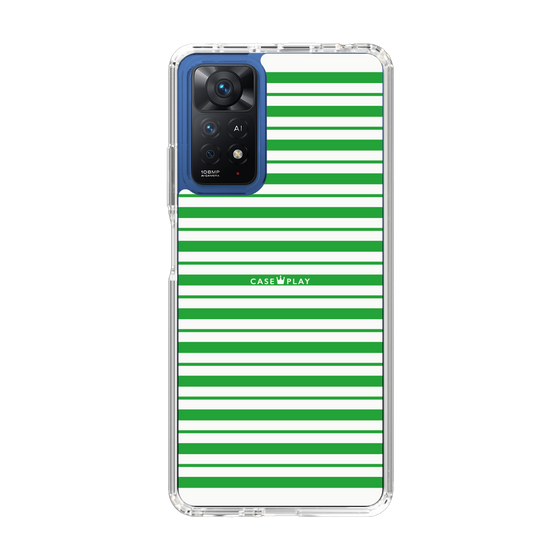 スリムプロテクションケース［ Small Border - Green ］
