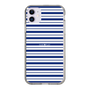 スリムプロテクションケース［ Small Border - Navy ］