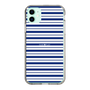 スリムプロテクションケース［ Small Border - Navy ］