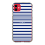 スリムプロテクションケース［ Small Border - Navy ］