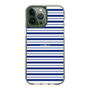 スリムプロテクションケース［ Small Border - Navy ］