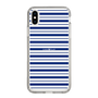 スリムプロテクションケース［ Small Border - Navy ］