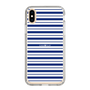 スリムプロテクションケース［ Small Border - Navy ］