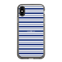 スリムプロテクションケース［ Small Border - Navy ］