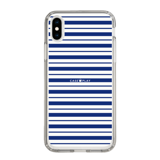 スリムプロテクションケース［ Small Border - Navy ］