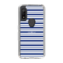 スリムプロテクションケース［ Small Border - Navy ］