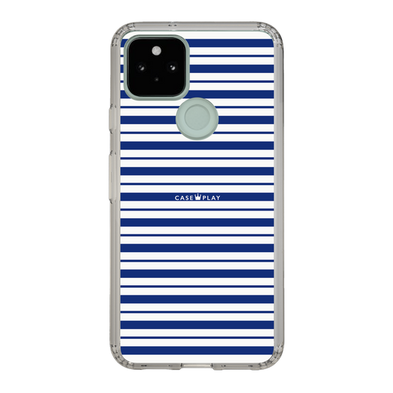 スリムプロテクションケース［ Small Border - Navy ］