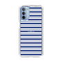 スリムプロテクションケース［ Small Border - Navy ］