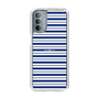 スリムプロテクションケース［ Small Border - Navy ］