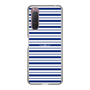 スリムプロテクションケース［ Small Border - Navy ］