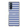 スリムプロテクションケース［ Small Border - Navy ］
