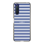 スリムプロテクションケース［ Small Border - Navy ］