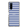 スリムプロテクションケース［ Small Border - Navy ］