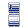 スリムプロテクションケース［ Small Border - Navy ］