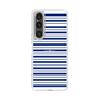 スリムプロテクションケース［ Small Border - Navy ］