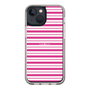 スリムプロテクションケース［ Small Border - Pink ］