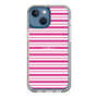 スリムプロテクションケース［ Small Border - Pink ］