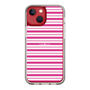 スリムプロテクションケース［ Small Border - Pink ］