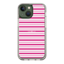 スリムプロテクションケース［ Small Border - Pink ］
