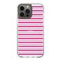 スリムプロテクションケース［ Small Border - Pink ］