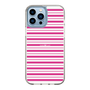 スリムプロテクションケース［ Small Border - Pink ］